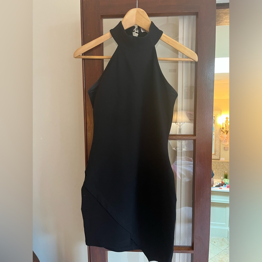 By the Way Mini Black Halter Dress